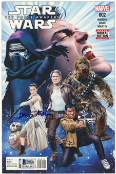 2016 Daisy Ridley Autographed Marvel Star Wars: The Force Awakens Adaptation Comic Book 002 (Beckett)